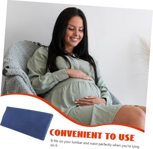 TOPPERFUN Pregnancy Pillow Lumbar Pillow Waist Support Cushion Memory Cotton Back Cushion for Pregnant Women Office