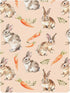 SEHANY 52"x28" Cute Easter Rabbits Fitted Crib Sheet - Soft Breathable Cotton Baby Crib Sheets for Standard Crib