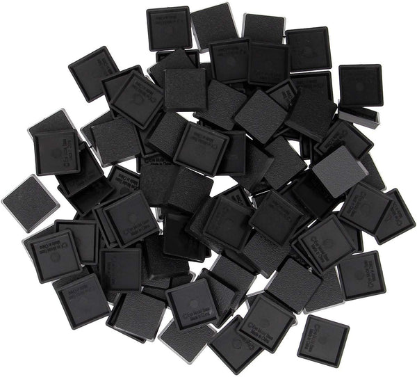 Evemodel 100PCS 25mm Square Black Miniature Model Bases for Tabletop or Miniature Wargames (25mm, 100PCS)