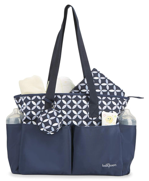 Baby Boom 4Piece Set, Ivy Tote Diaper Bag Navy, One Size