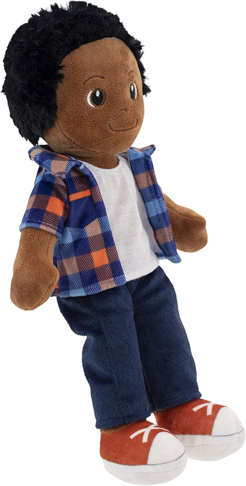 Playtime by Eimmie 14" Soft Baby Doll, Plush Rag Doll for 2 Year Olds, Washable Sensory Fabric