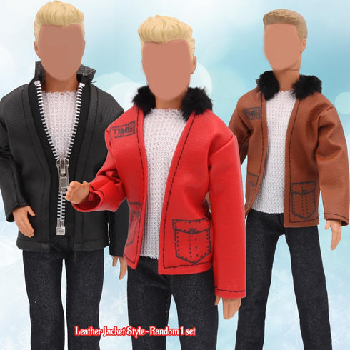 12 Inch 12'' (6 Sets, EuTengHao Doll Clothes for Boy Dolls with Jeans Leather Jackets Shorts Suits Sweatshirts T-Shirts