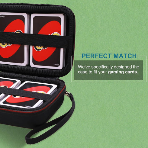 LTGEM Travel cards Hard Case,PTCG Trading Cards,Can accommodate 300+game cards,compatible classic game cards such as Pokemon/uno etc.(outer Red+inner Black)