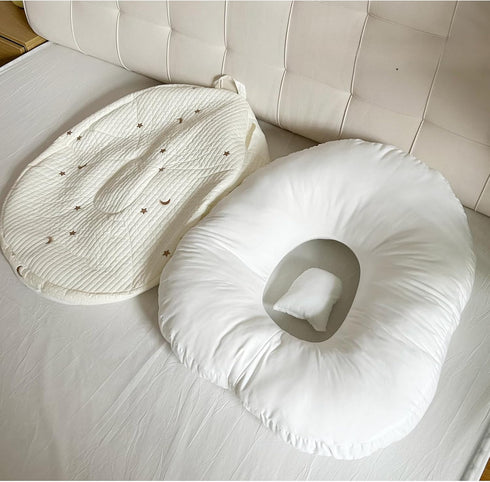 EFELIM 23.6x29.5inch) Large Nest Pillow with Cotton Cover, Skin Friendly Lounger Pillow Multifunctional Soft Floor
