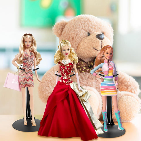 HMIEPRS 10 1/6 8" 12" Pcs Doll Stand Adjustable Doll Display Stand, Action Figure Stand Holder Scale Dolls Support