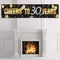 Boao Happy 30th Birthday Banner, 30 Years Gold Glitter Sign, Anniversary Celebration Backdrop Decoration Supplies