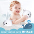 ZHENDUO Light Up Bath Toys - Automatic Spray Water Bath Toy for Toddlers, Whale Design