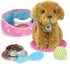 Sophia's Plush Puppy Dog and Accessories Set with Leash, Food Bowl, Brush & Toy for 18" Dolls