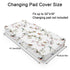 Watercolor Sparrow Spring Floral Changing Pad Covers Birds Flowers Leaves Diaper Changing Table Sheets for Boy Girl Soft Breathable Stretchy Snug Fitted Baby Change Table Pad Mats Covers 32''x16''