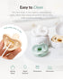 2 Pack 0-3 1) Moyuum Silicone Macaron Pacifier | Made in Korea, BPA Free One-Piece Design Baby Soother, Soft