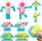 JHXXXL 18pcs Party Favors - Astronaut Fidgets Spinner Keychain Robot,Goodie Bags Treasure Box
