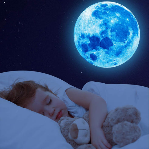 Glow in The Dark Stars, 1088 Pcs Ceiling Stars and Moon Wall Decals, Perfect for Kids Room Nursery Bedroom Decor