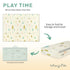 Dream On Me Play Time Reversible Baby Playmat, Foldable Extra Large Thick Foam Crawling Playmats for Toddlers