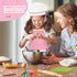 Kids Apron Kitchen Toys 20Pcs - Educational Cooking Baking Set with Cookbook & Chef Hat for 3-8 Year Old Girls