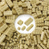 Feleph 260 Pieces Tan Bulk Bricks, Classic Building Creative Play Blocks Set Compatible with Major Brick Brands