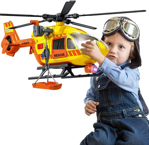 CSDCSD Rescue Transport Helicopters Kids Toys,Helicopters Toy with Crane and Transport Racks,Gifts for