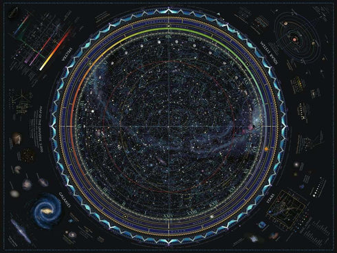 1500 Ravensburger - Map of The Universe - Piece Jigsaw Puzzle - Stunning, Vivid Imagery of Our Galaxy - Colorful Detail