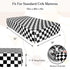 Set Checkered Nursing Pillow Cover & Crib Sheets for Boys and Girls - Black