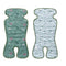 Miracle Baby Gel Car Seat Cooler Pad, Double Sides Stroller Ice Cushion, Summer Cooling Liner, Dinosaur + Lines
