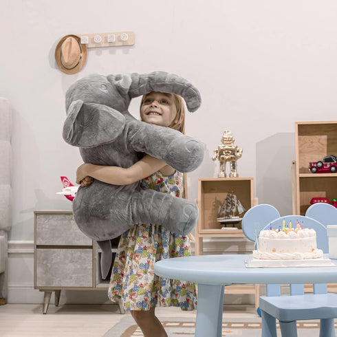 24 INCH Homily Big Stuffed Elephant, Large Elephant Stuffed Animal, Giant Plush Animal Fluffy Toy for Girl Kids