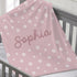 GearHot Personalized Baby Blanket for Kids Girls Boys. Custom Baby Blanket with Name