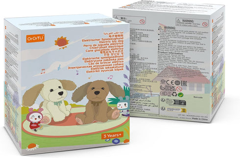 10 OR OR TU Baby Animated Plush Dog, Interactive Singing Talking Puppy Dog Musical Stuffed Animal Toys