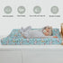 ZoUbqchY 32''16'' Blue Golf Changing Pad Covers for Baby Girls Boys Sports Golfing Fitted Changing Table Cover Mats