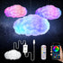 oooYYDSxxx 3D Cloud Lamp 1 Pack APP Controlled Music Sync 24 Inch Cotton