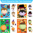 48 Pcs Make Your Own Halloween Sticker Sheets for Kids, Home Classroom Party Favor Games, Art Craft School Rewards