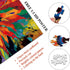 PICKFORU Sunflower Puzzles for Adults 1000 Pieces, Colorful Gradient Flower Fine Art Jigsaw