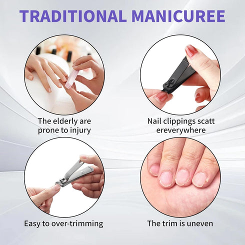 generic 3 1 2026 Trimmer Upgraded in Automatic Electric Nail Clipper, New Nail with Light and Nail Scraps Storage