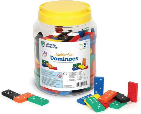 Learning Resources Double-Six Dominoes - Classroom Must Haves, Math Teaching Tools, Dominoes