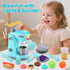 Playset, Sets CUTE STONE Kids Kitchen Toy Kitchen Appliance with Working Coffee Maker, Blender & Toaster, Realistic