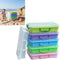 KAHDGSS Set Stackable Sand Tray with Lid Portable Sensory Bin for Art Storage Portable Sandbox Toy Organizers for Toy