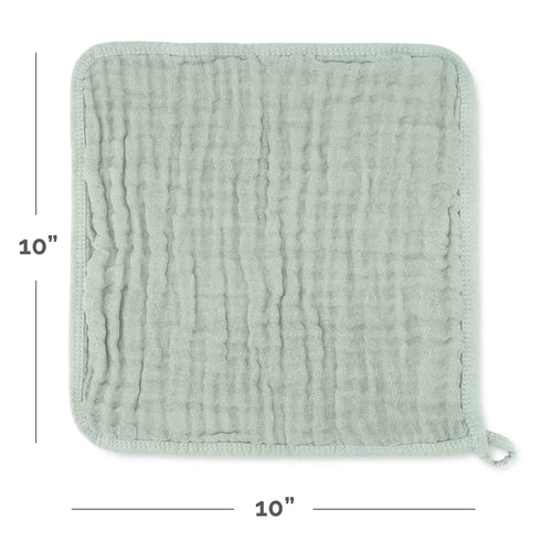 Set Baby Washcloths & Waffle Weave Blanket - Comfy Cubs
