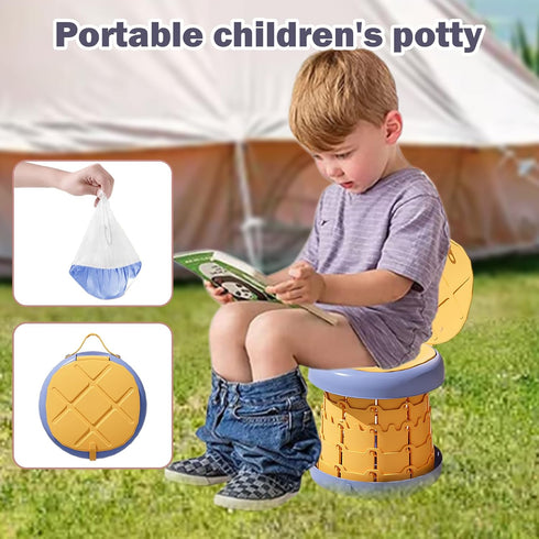 Genrico Portable Children's Potty - Comfortable and Foldable Trainer | Foldable Potty for Kids | for Boys and Girls