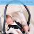 4 Pieces Baby Car Seat Belt Covers - Soft Shoulder Pads for Kid Infant Stroller Strap Safety Belt (Black)