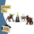 5PC Set Playset 7+ 72179 Schleich Eldrador Creatures - Fantasy Creature - Ice Wolf, Lava Hound, Rock Beast and Sword