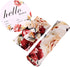 Set Galabloomer Baby Girl Newborn Receiving Blanket with Headband Baby Swaddle Nursery Swaddle Wrap with Card (Ivory