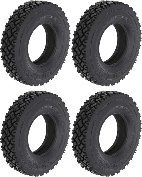 4PCS RC Car Tires, 20mm Width Shoe Sole Pattern Tyre Spare Parts, Fit for Tamiya Tractor Truck 1/14 RC Car Accessory
