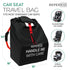 33" 18" 18" reperkid Car Seat Travel Bag for Airplane, Black and Green, H x W x D, Fits Most Convertible, Booster