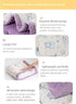 40"x40", Pack Baby Comforter Lightweight Down Alternative Quilted Blanket for n Play, Bassinet & Crib, Soft Minky Dots