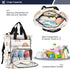 BOESI Backpack, Mommy Backpack, Backpack, Boho Rainbow Diaper Bag Bag, Multifunctional Diaper Travel Large Capacity