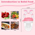 WAJIAYON Baby Fruit Feeder Pacifier | Infant Food Feeder Pacifier & Baby Food Dispensing Spoon | Mesh Fresh Fruit