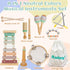 Raimy Musical Instruments Set - Neutral Colors Wooden Montessori Toys, Modern Boho Xylophone for Kids