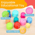 13 Set 10-Piece 612 13 (10Pcs) Educational Stacking Toys for Toddlers | Numbers & Alphabet Stacking Cups | Baby