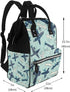QSMJKLD Backpack Mommy Daypack Airplane Diaper Bag with Changing Pad, Pacifier Holder - Multifunction Travel Nappy Bags
