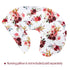 SWESEN Floral Nursing Pillow Cover for Baby Girl, Soft Organic Breastfeeding Pillow Slipcover, Burgundy Watercolor