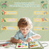 Aurasys Toddler Busy Board - Montessori Busy Book Travel Toys Sensory Board Educational Activity Book for Learning Fine