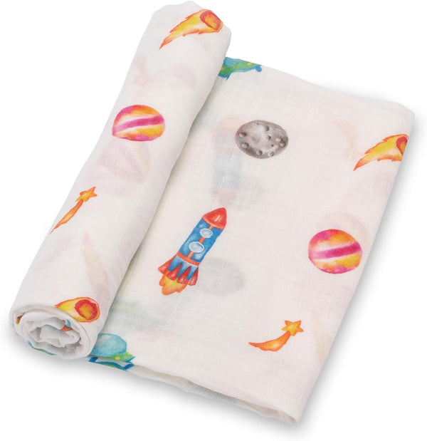 LollyBanks Swaddle Blanket, 100% Cotton Baby Blanket, Soft Muslin Swaddle Blanket 47